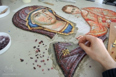 Theotokos with Christ mosaic, Bogorodica sa Hristom mozaik