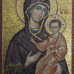 Mozaik Bogorodica Odigitrija, Mosaic Theotokos Hodegetria, Mosaic Mother of God